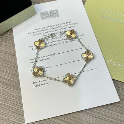 [Eterna Jewels] CLOVER 5 MOTIF LASER BRACELET COLLECTION