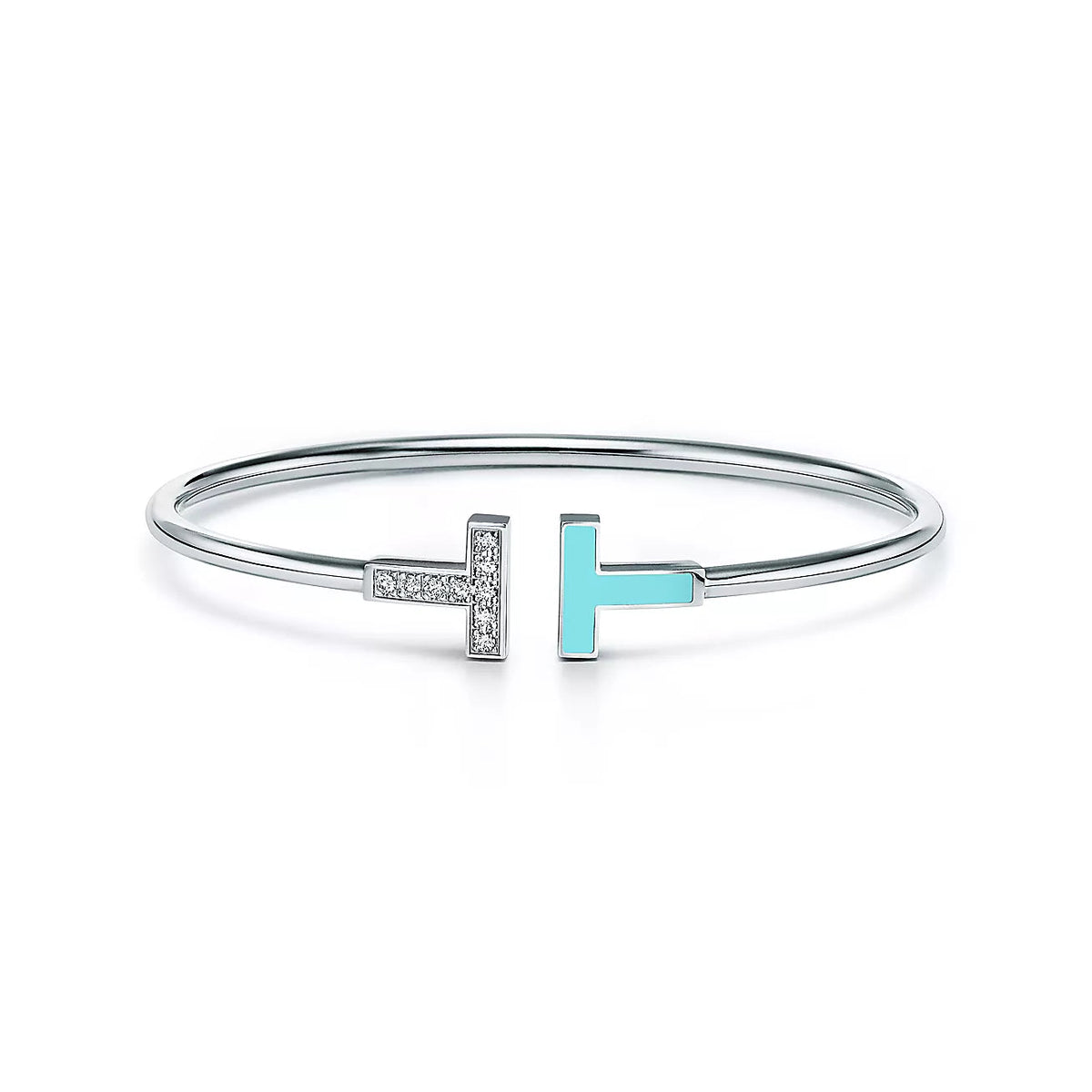 [Eterna Jewels]T BRACELET 1.8MM TURQUOISE DIAMOND PINK GOLD