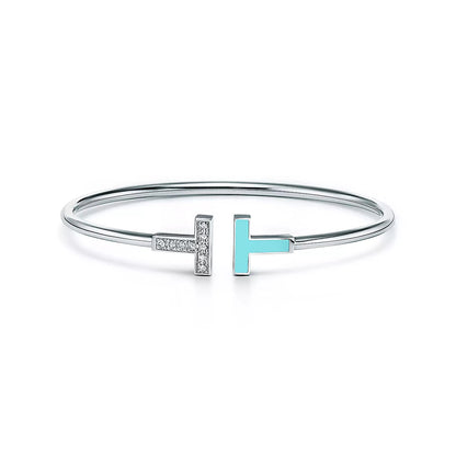 [Eterna Jewels]T BRACELET 1.8MM TURQUOISE DIAMOND PINK GOLD
