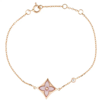 [Eterna Jewels]STAR 1 DIAMOND PINK GOLD BRACELET