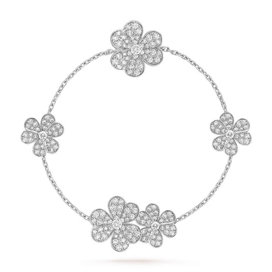 [Eterna Jewels]FRIVOLE SILVER 5 FLOWERS BRACELET