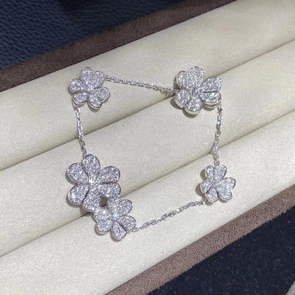 [Eterna Jewels]FRIVOLE SILVER 5 FLOWERS BRACELET