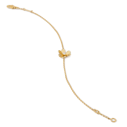 [Eterna Jewels]FRIVOLE GOLD FLOWER PINK MALACHITE BRACELET
