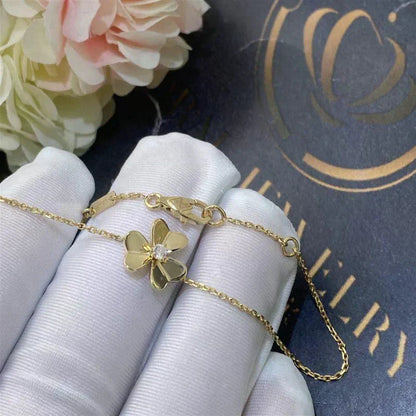 [Eterna Jewels]FRIVOLE GOLD FLOWER PINK MALACHITE BRACELET