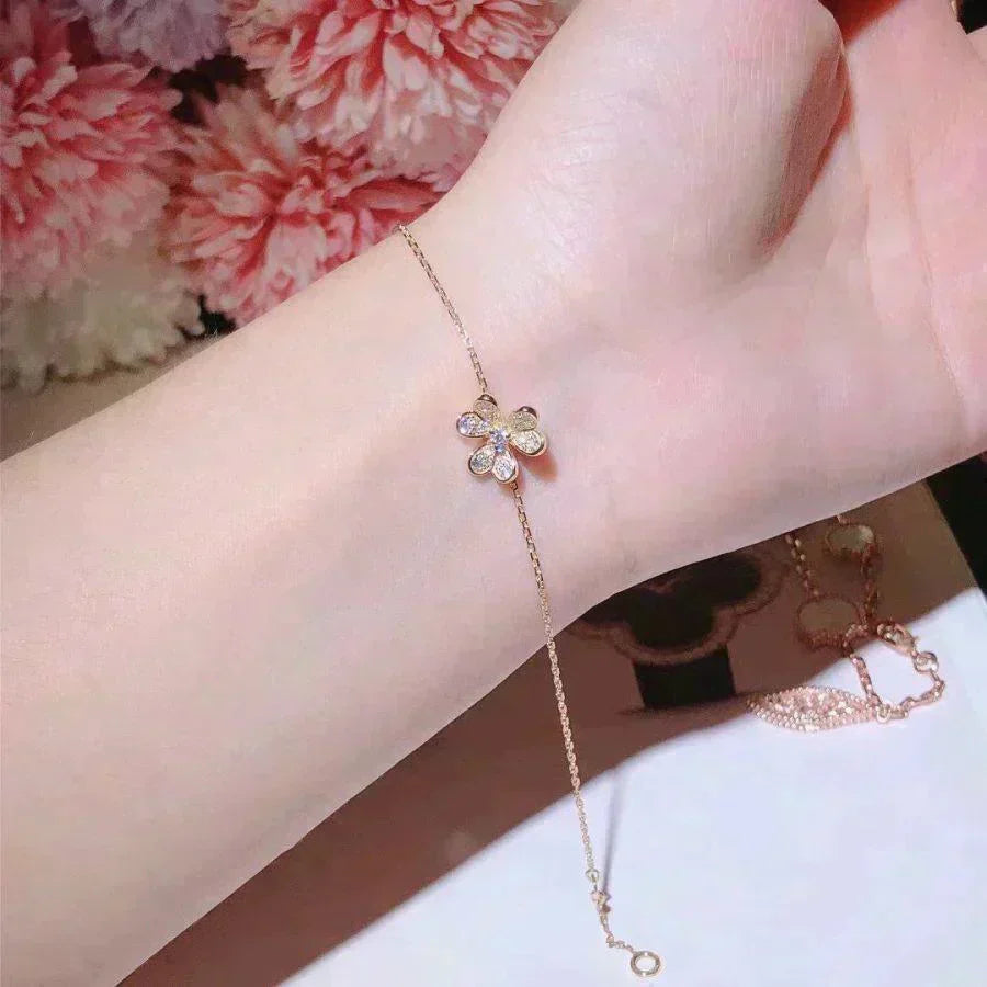 [Eterna Jewels]FRIVOLE GOLD FLOWER DIAMOND BRACELET