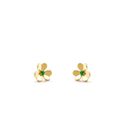 [Eterna Jewels]FRIVOLE  FLOWER MALACHITE EARRINGS
