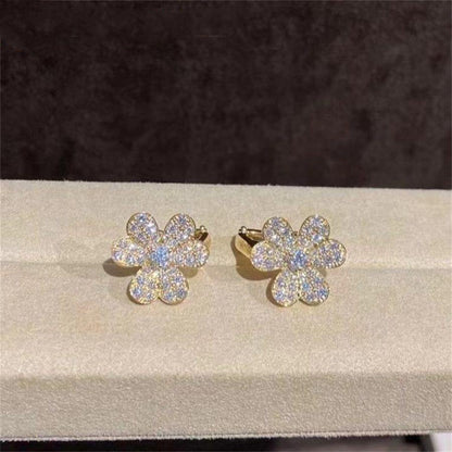 [Eterna Jewels]FRIVOLE GOLD FLOWER DIAMOND EARRINGS