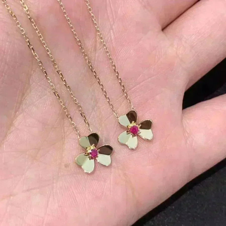 [Eterna Jewels]FRIVOLE GOLD FLOWER NECKLACE