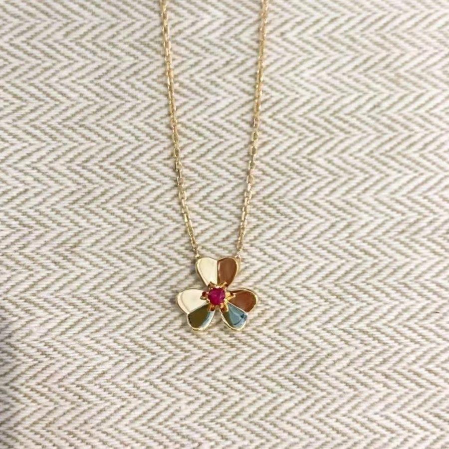 [Eterna Jewels]FRIVOLE GOLD FLOWER NECKLACE