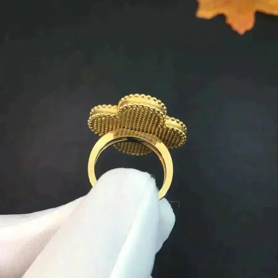 [Eterna Jewels]CLOVER MALACHITE RING