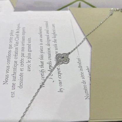 [Eterna Jewels]CLOVER  SINGLE FLOWER BRACELET SILVER