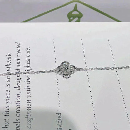 [Eterna Jewels]CLOVER  SINGLE FLOWER BRACELET SILVER