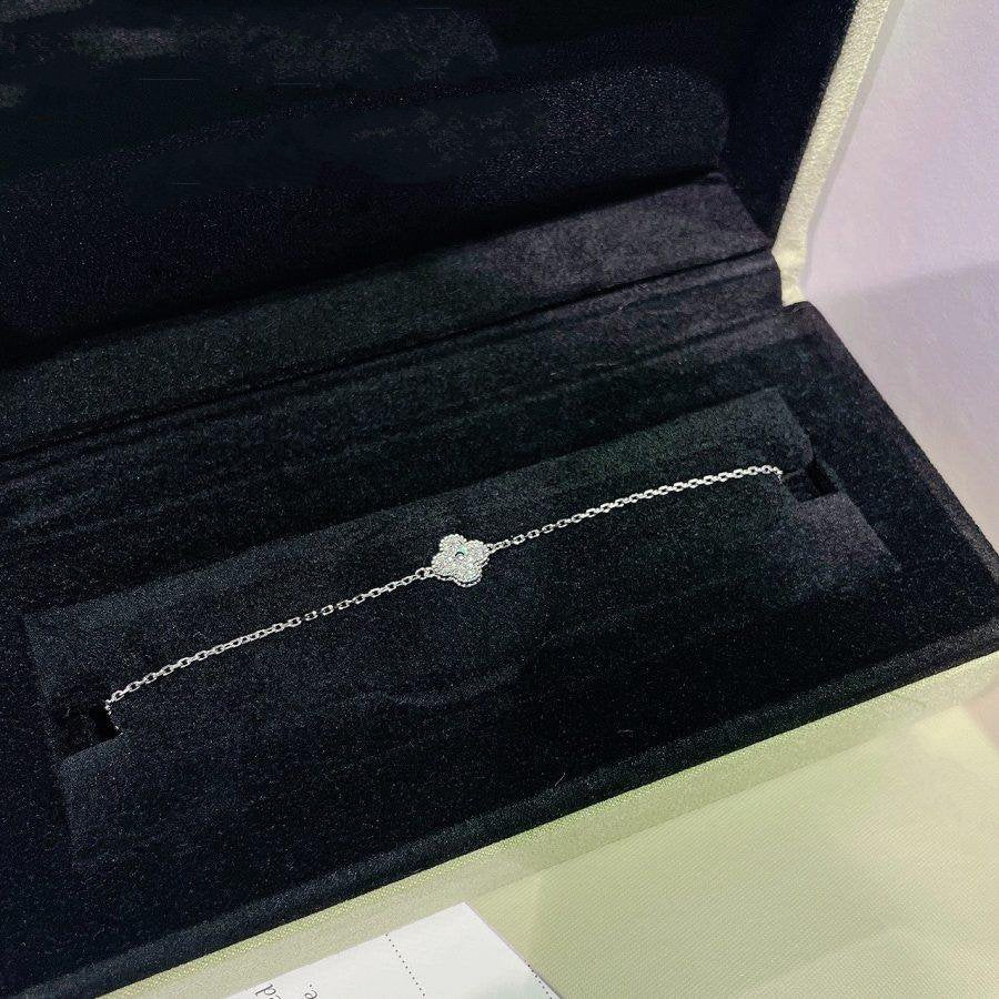 [Eterna Jewels]CLOVER  SINGLE FLOWER BRACELET SILVER