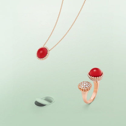 [Eterna Jewels]PERLEE COULEURS DIAMOND ROSE GOLD BETWEEN THE FINGER RING