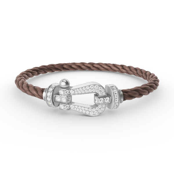 [Eterna Jewels]FORCE LARGE HORSESHOE FULL DIAMOND BRACELET SILVER