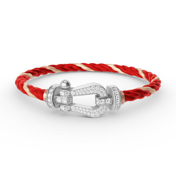 [Eterna Jewels]FORCE LARGE HORSESHOE FULL DIAMOND BRACELET SILVER