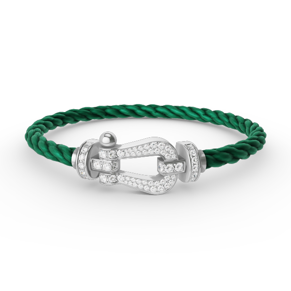 [Eterna Jewels]FORCE LARGE HORSESHOE FULL DIAMOND BRACELET SILVER