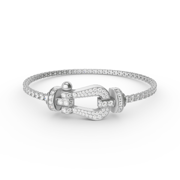 [Eterna Jewels]FORCE  LARGE HORSESHOE FULL DIAMOND TENNIS BRACELET