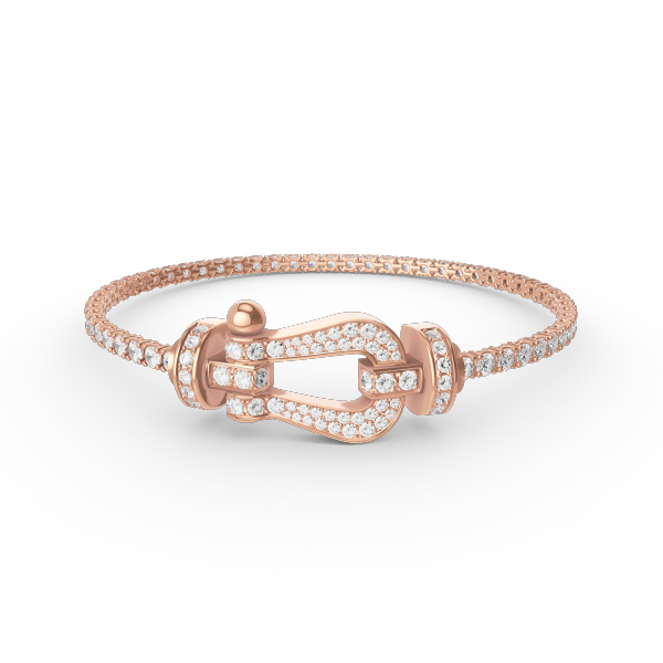 [Eterna Jewels]FORCE  LARGE HORSESHOE FULL DIAMOND TENNIS BRACELET