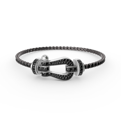 [Eterna Jewels]FORCE  LARGE HORSESHOE FULL DIAMOND TENNIS BRACELET